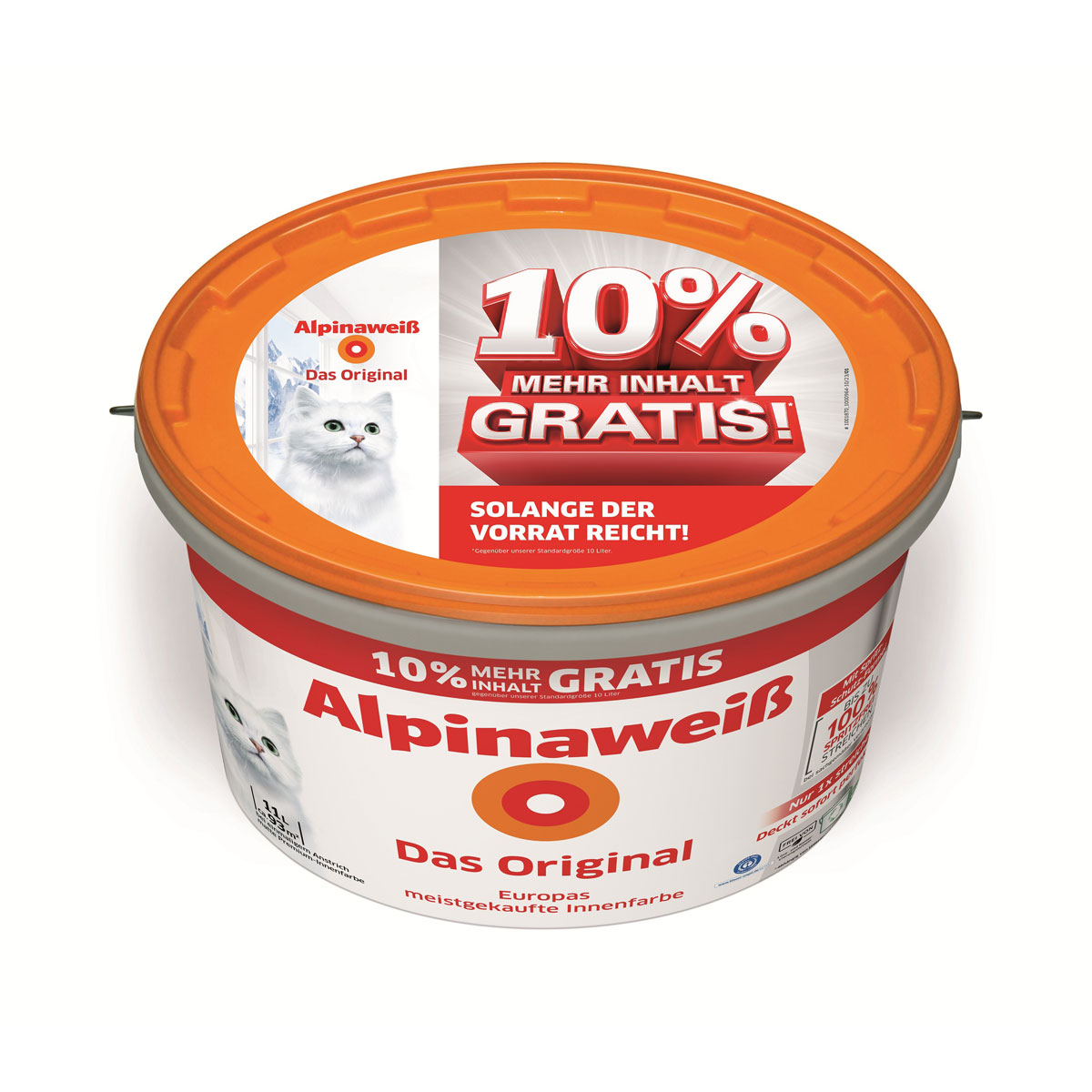Alpina Innenfarbe weiß Das Original 11 L Bild 2