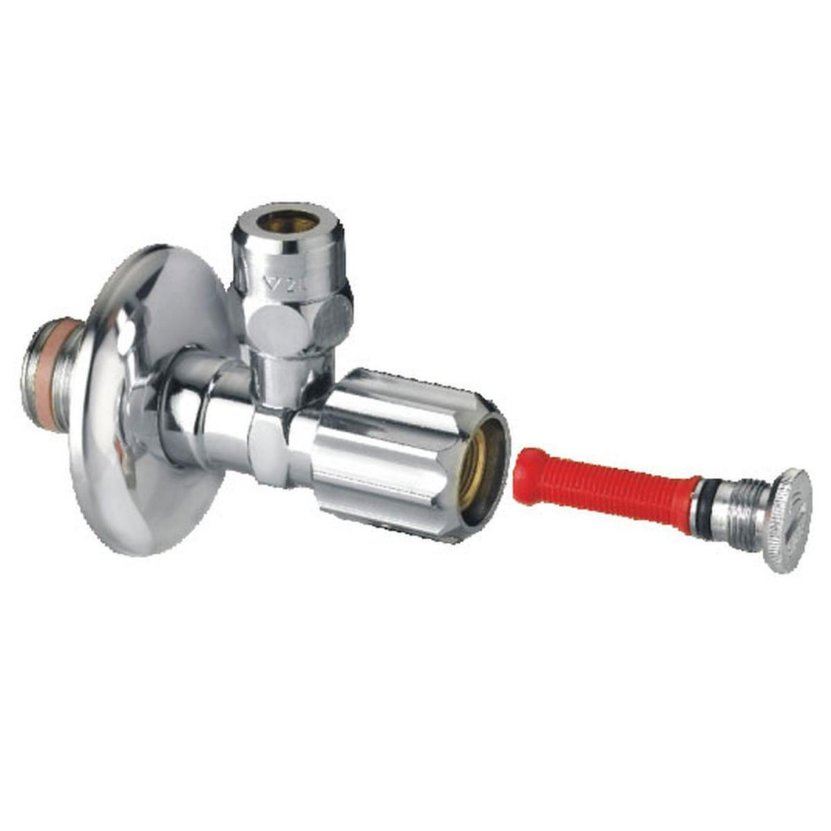 Eckventil mit Schmutzfang 1/2" chrom