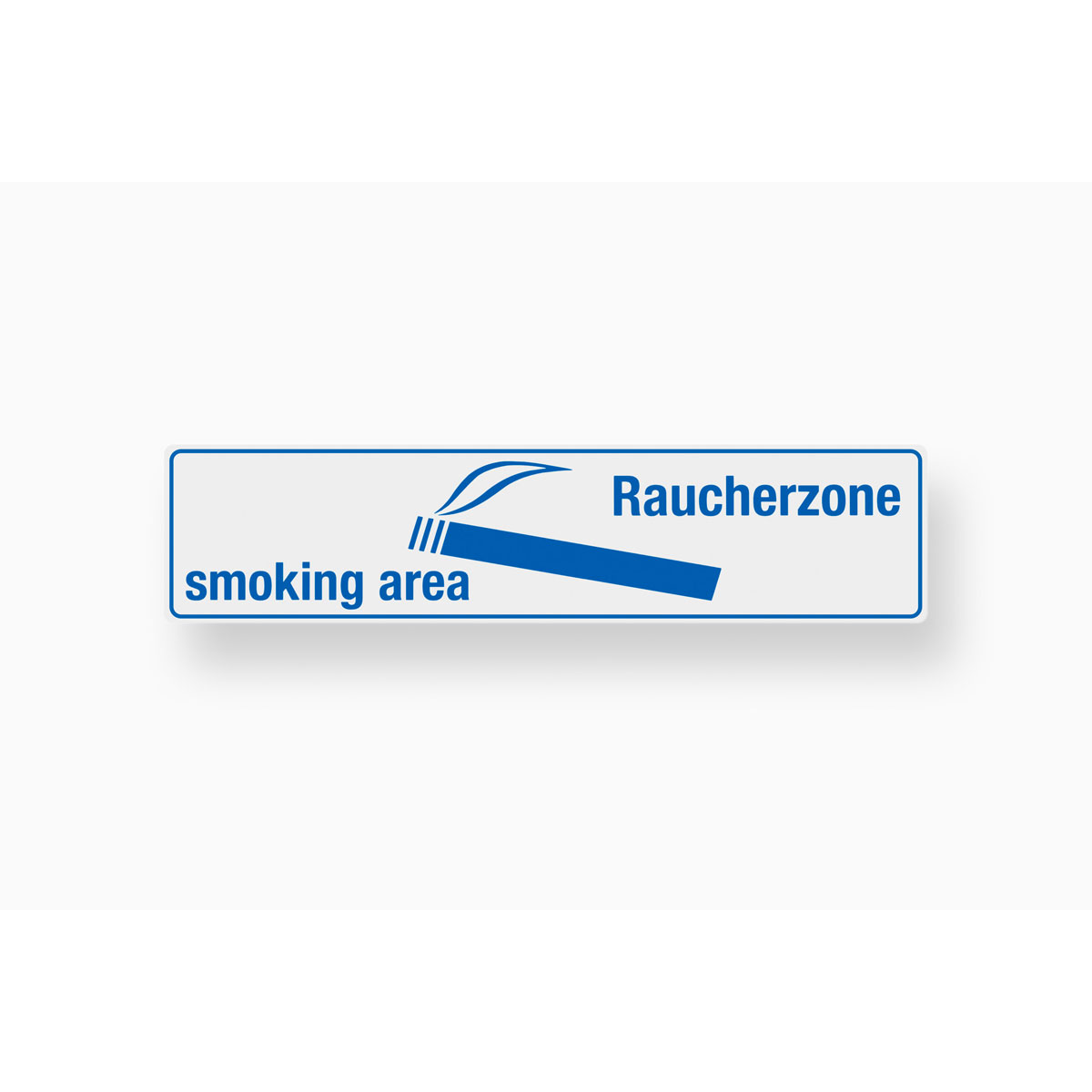Metafranc Hinweisschild Raucherzone Kunststoff rot
