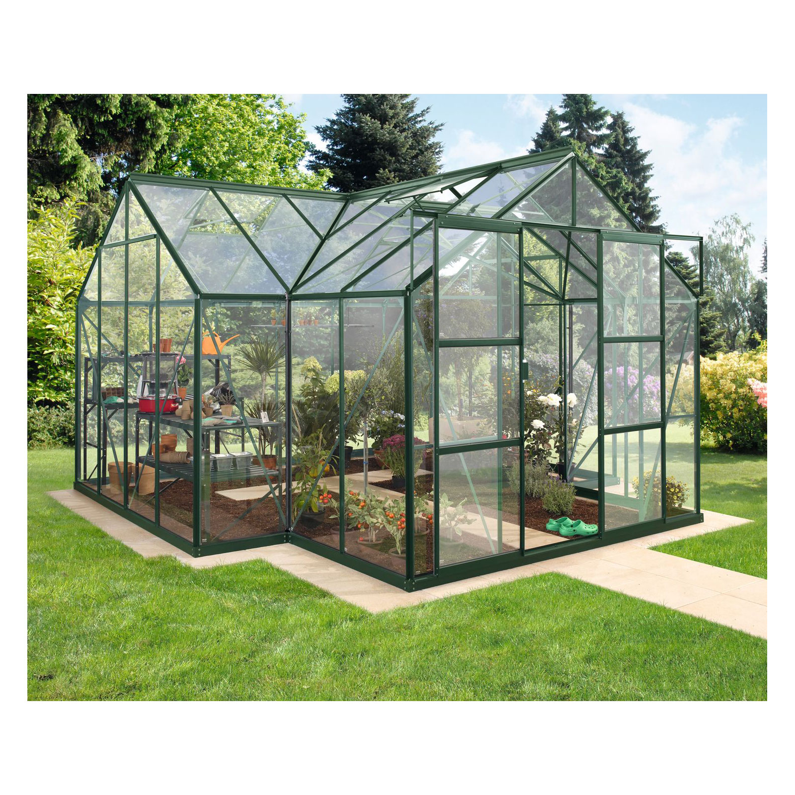 Vitavia Gewächshaus Sirona 13m² 3 mm grün