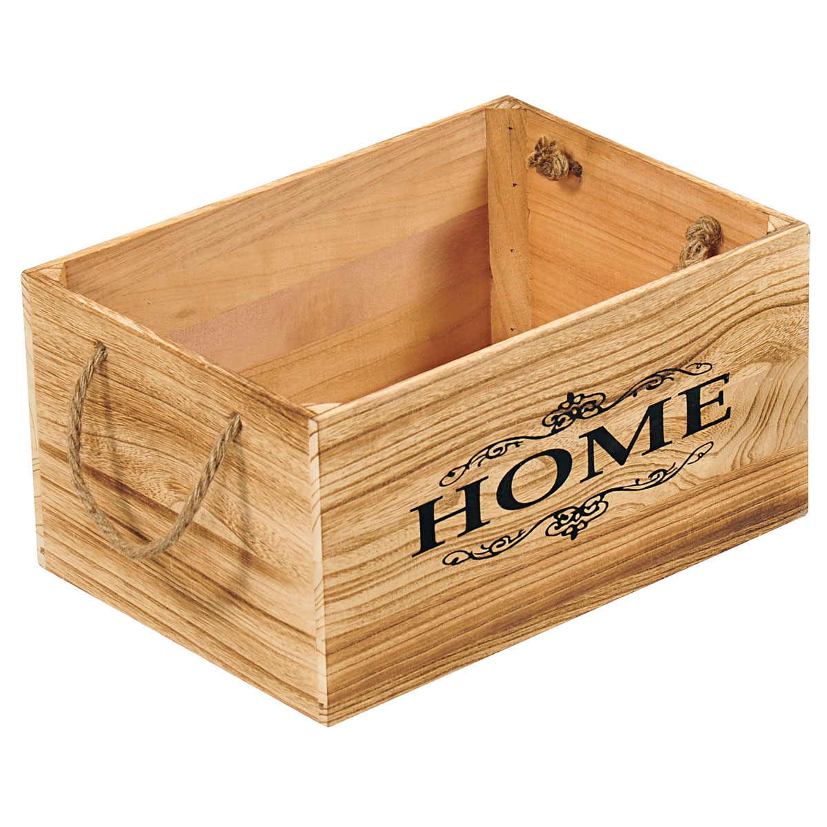 Anton Kesper Aufbewahrungsbox mit Schriftzug 35 x 18 x 25 cm braun