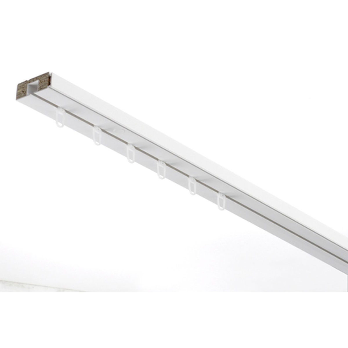 Gardinia Vorhangschiene GE1 250 cm mit Profil für Blendenbefestigung weiß Bild 5