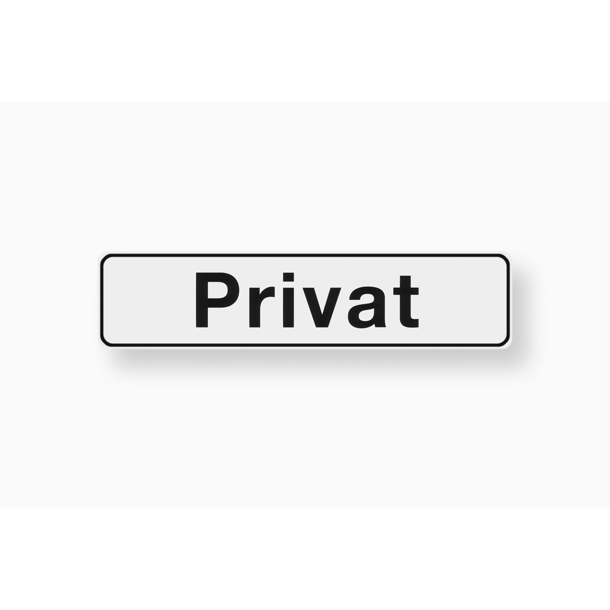 Metafranc Hinweisschild Privat Kunststoff blau