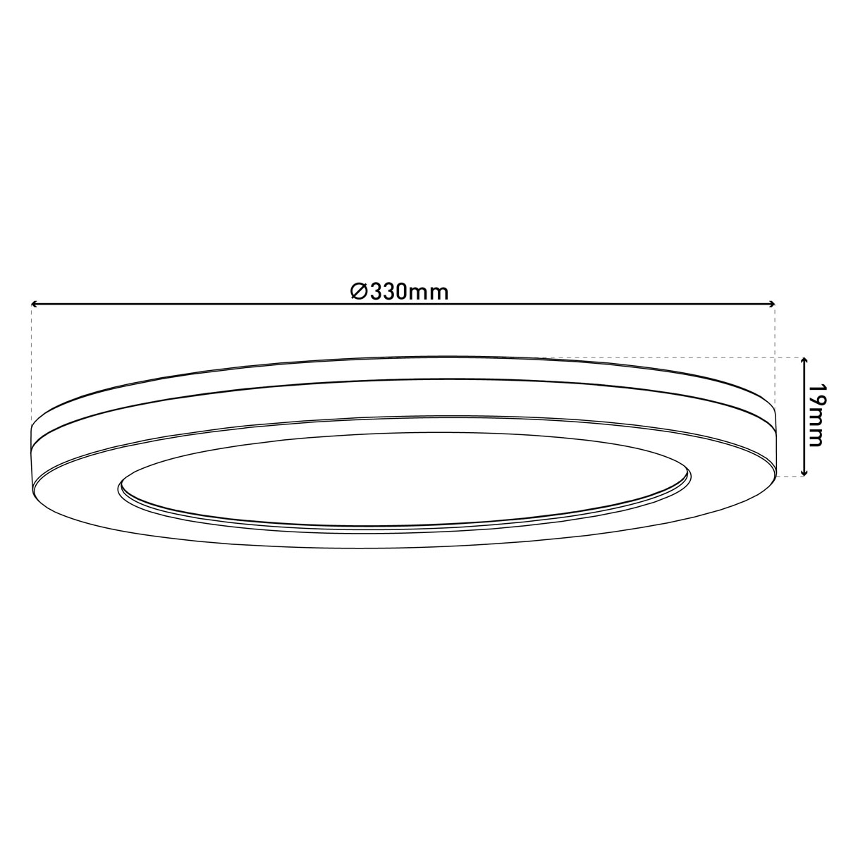 Naeve LED DL Bonus Metall/KS chromeLxBxH: 33x33x1,9cm Bild 12