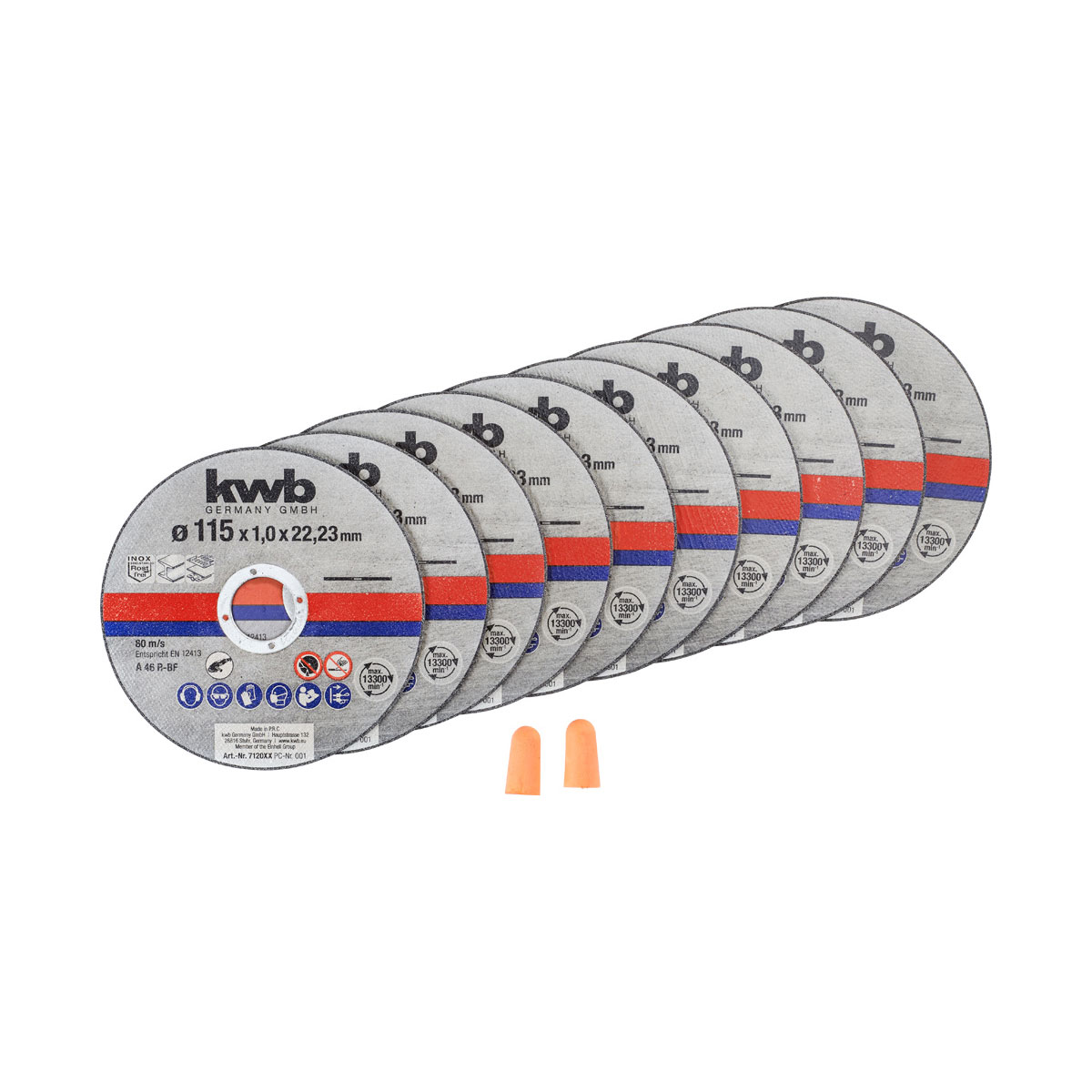 kwb  Dünntrennscheiben-Set 10 teilig Bild 1