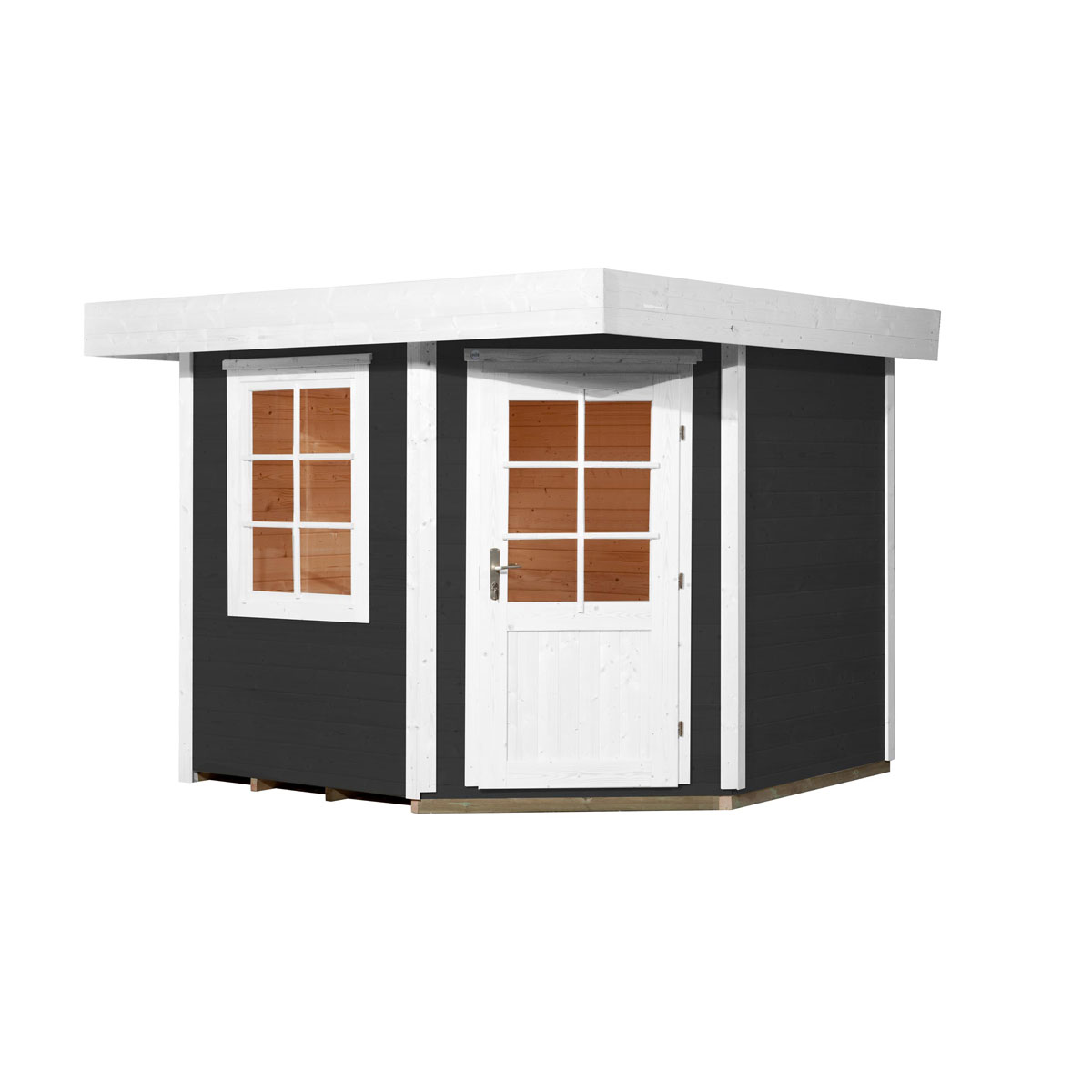 Weka  Saunahaus Salo Größe 2 Sparset 7,5 kW Bio S grau