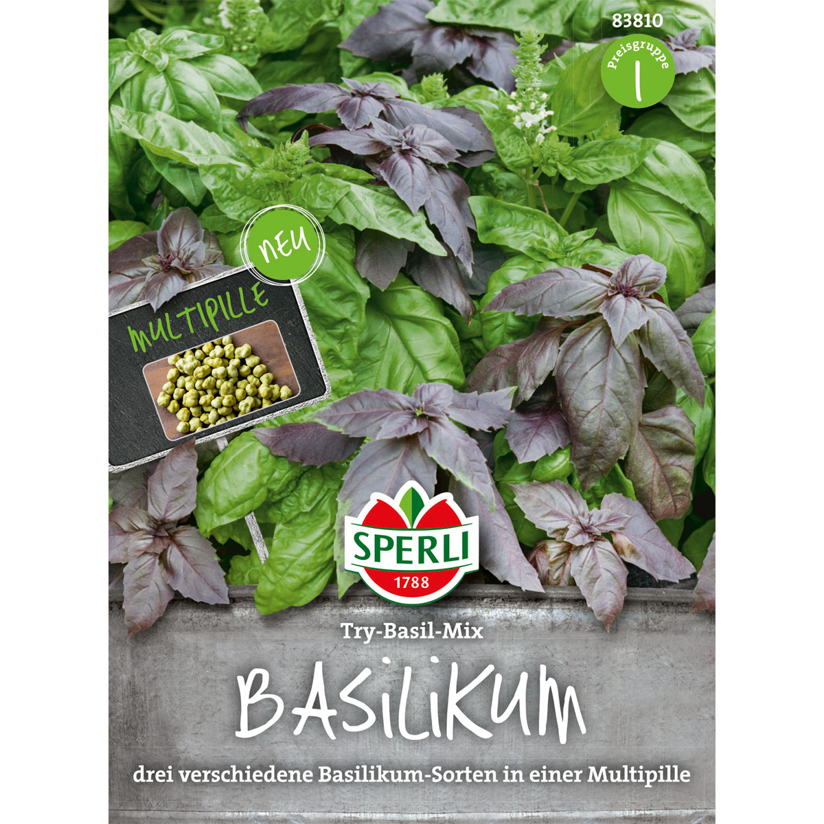 Sperli Basilikum Simply Herb Try-Basil-Mix Bild 1
