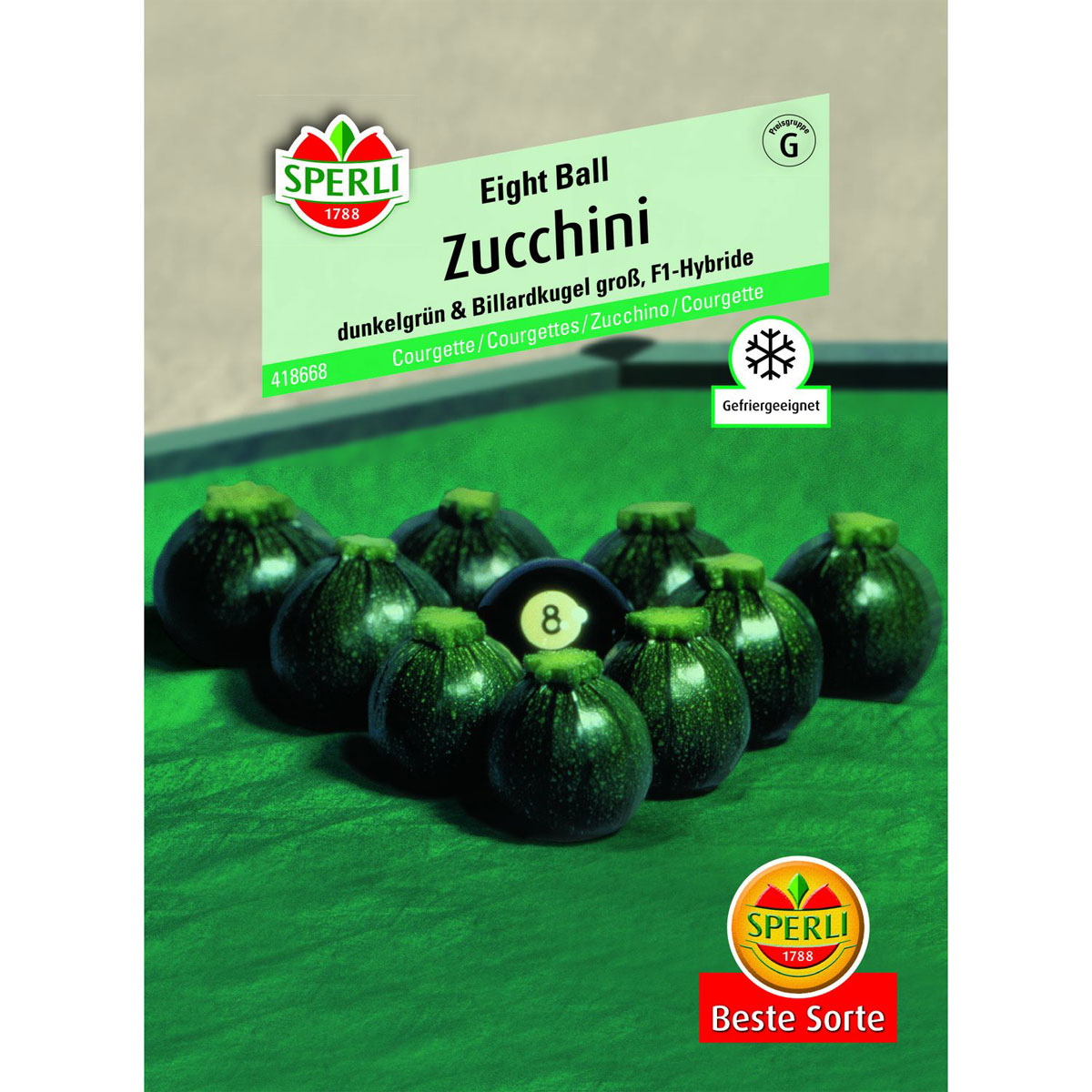 Zucchini Eight Ball