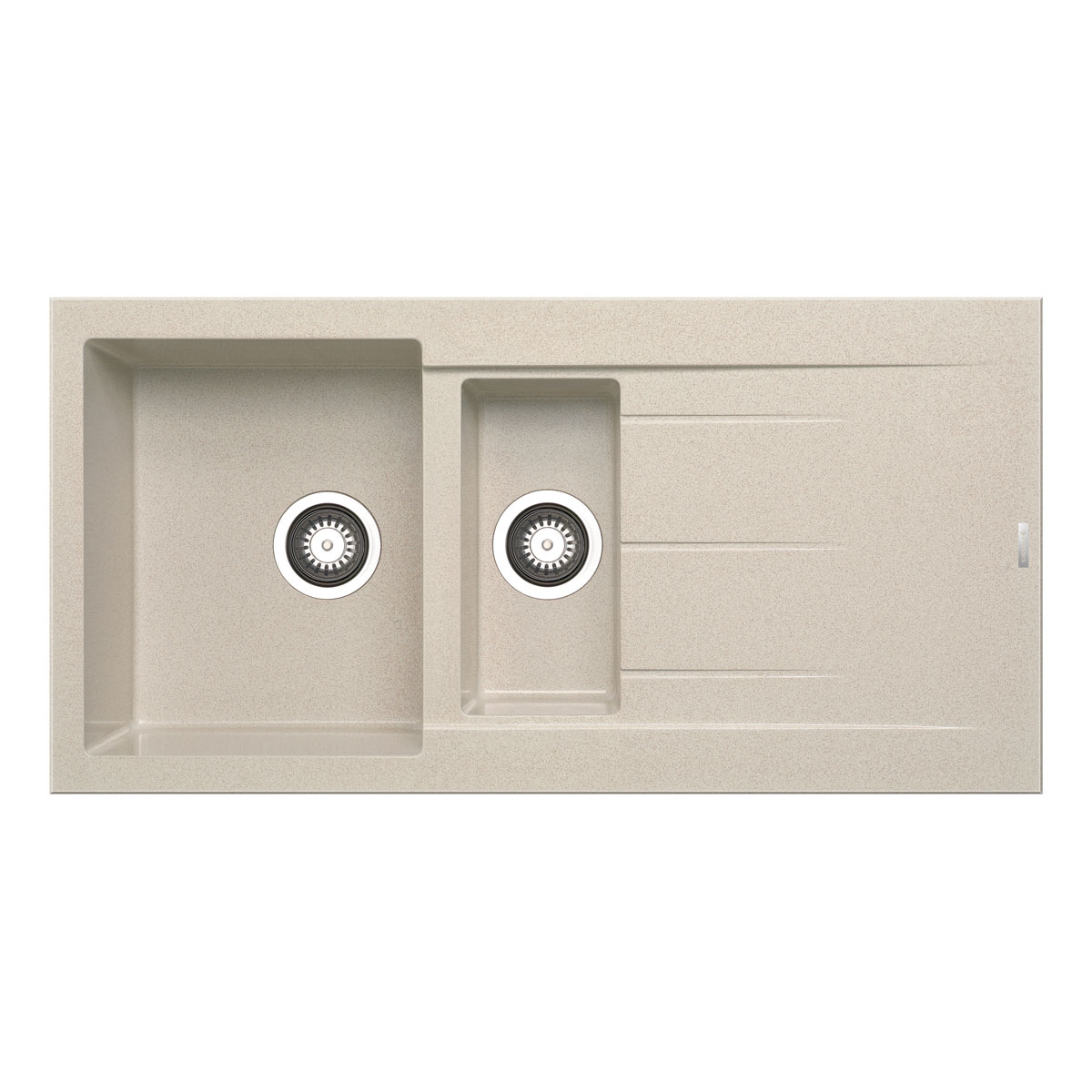 Pyramis  Einbauspuele ALAZIA 100 x 50 cm 1 1/2B 1D Granit Beige Bild 1