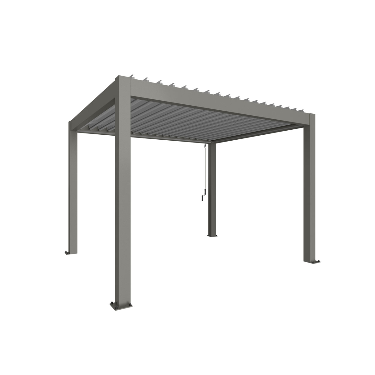 Biohort Pergola Gr. 3,5 x 3 quarzgrau/silber-metallic