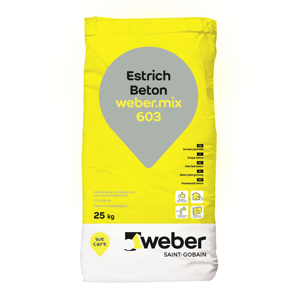 Weber  mix 603 Estrich Beton 25 kg