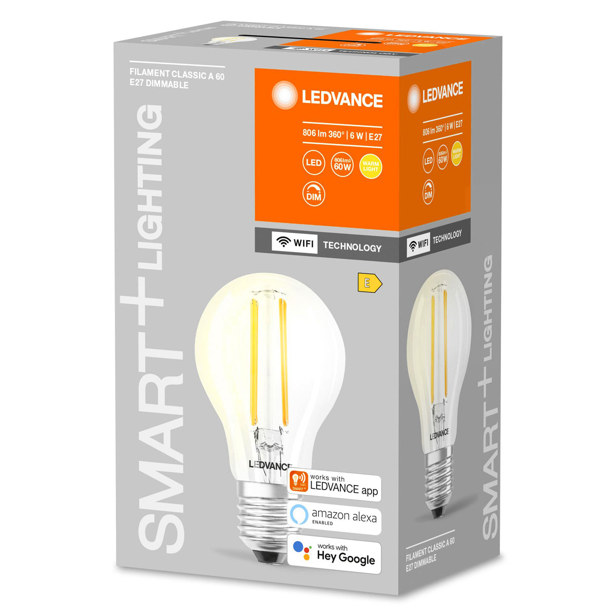 Ledvance SMART+ Smartes LED-Leuchtmittel WiFi CLA60 Filament Bild 2
