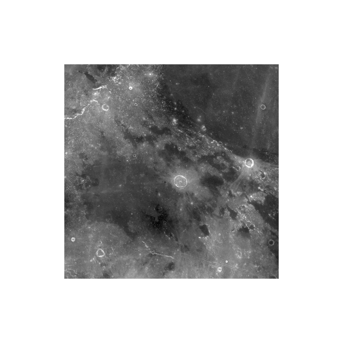 Komar  Selbstklebende Vlies Fototapete rund Moon Durchmesser 125 cm Bild 5