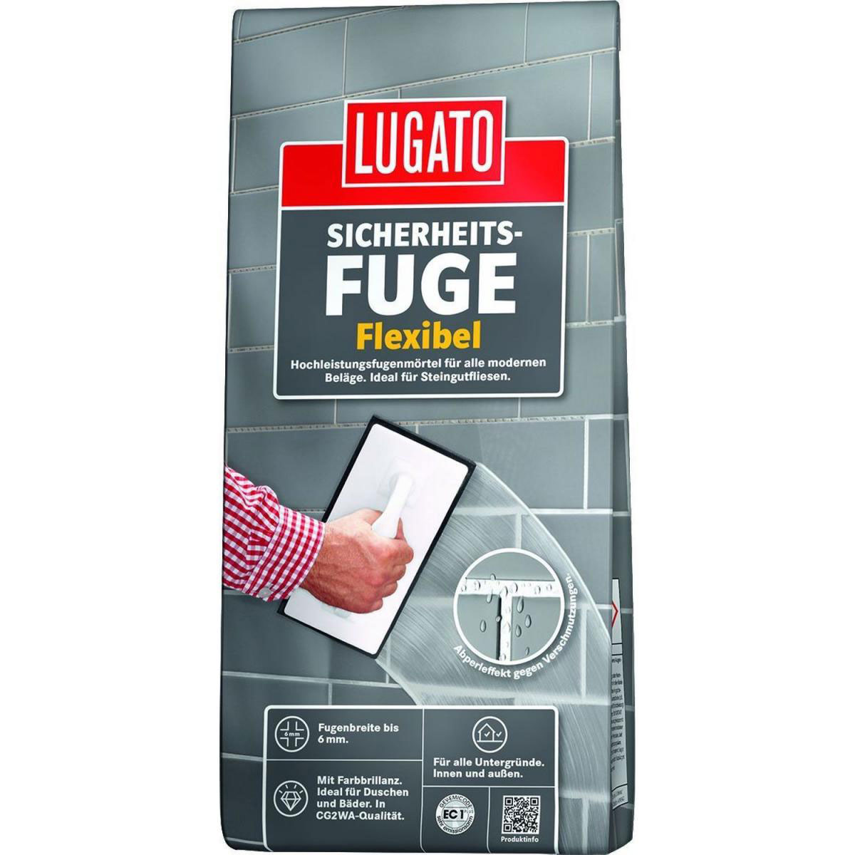 Lugato Sicherheitsfuge flexibel silbergrau 5kg Bild 1