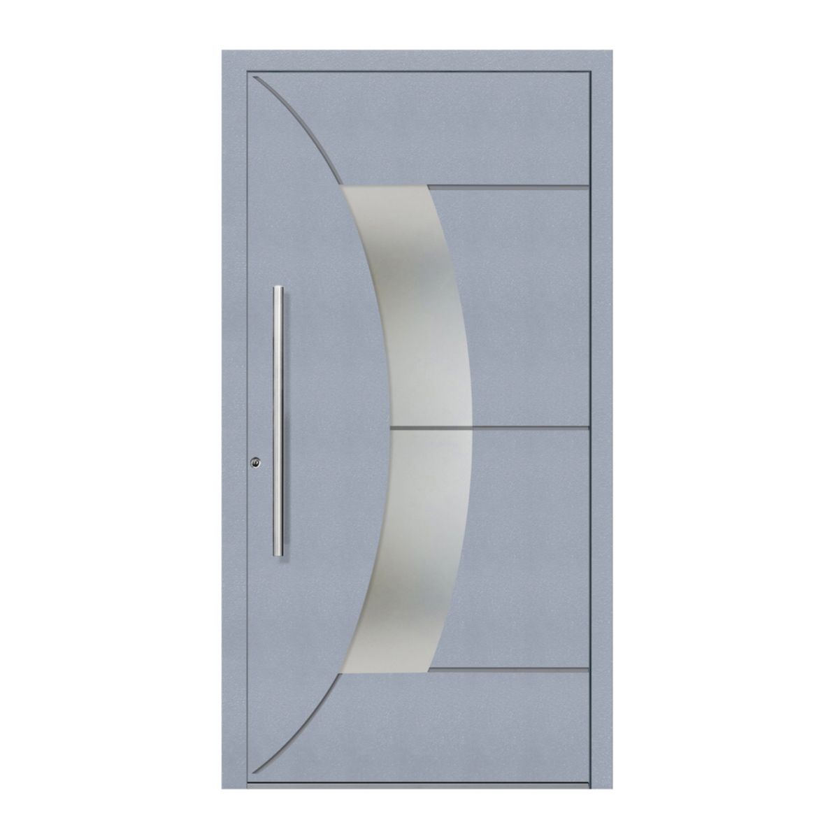 Schüco Aluminium Haustür 602 Verona Excellent 1100 x 2100 mm RAL9016/7040 DL