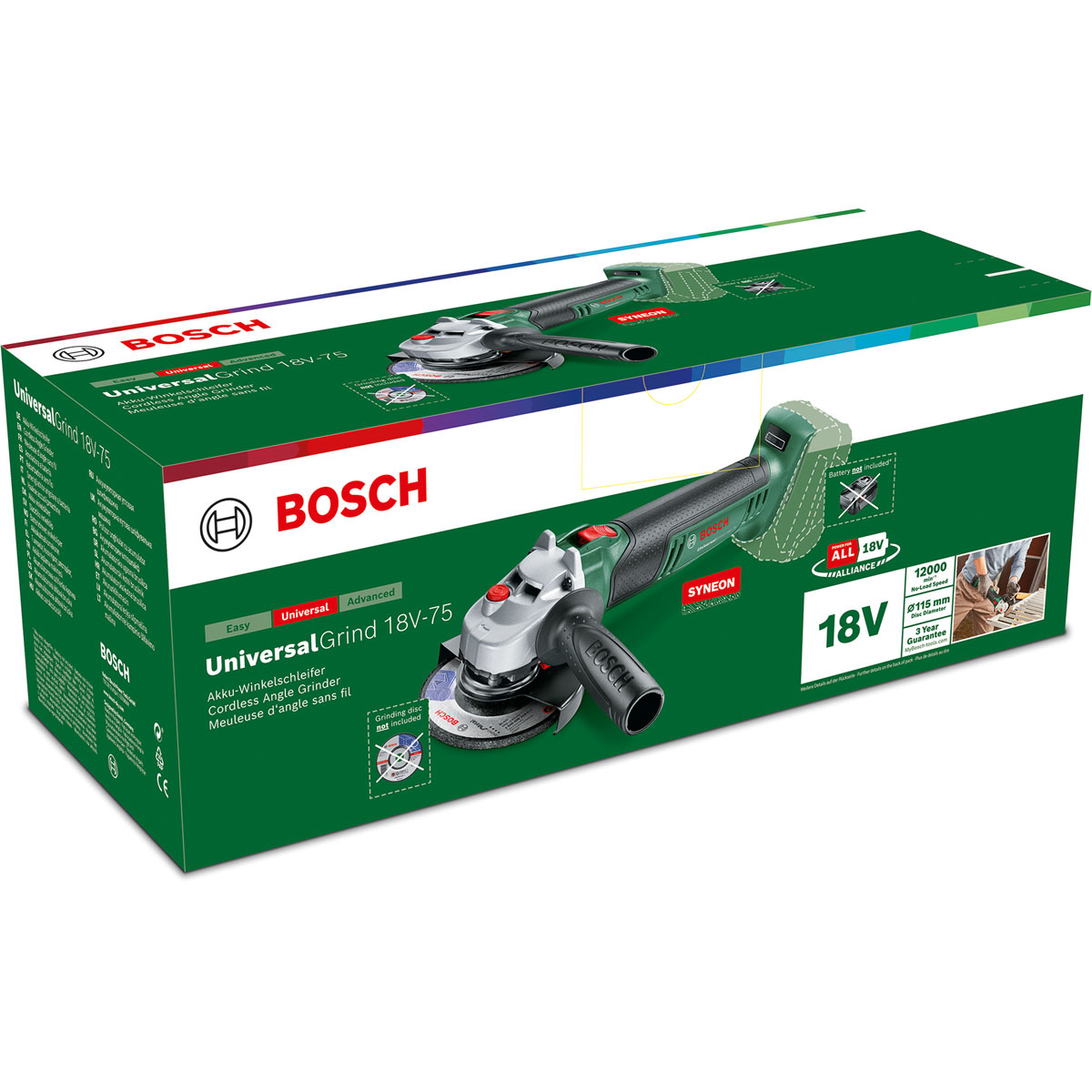 Bosch  Winkelschleifer UniversalGrind 18V- 75 Bild 2