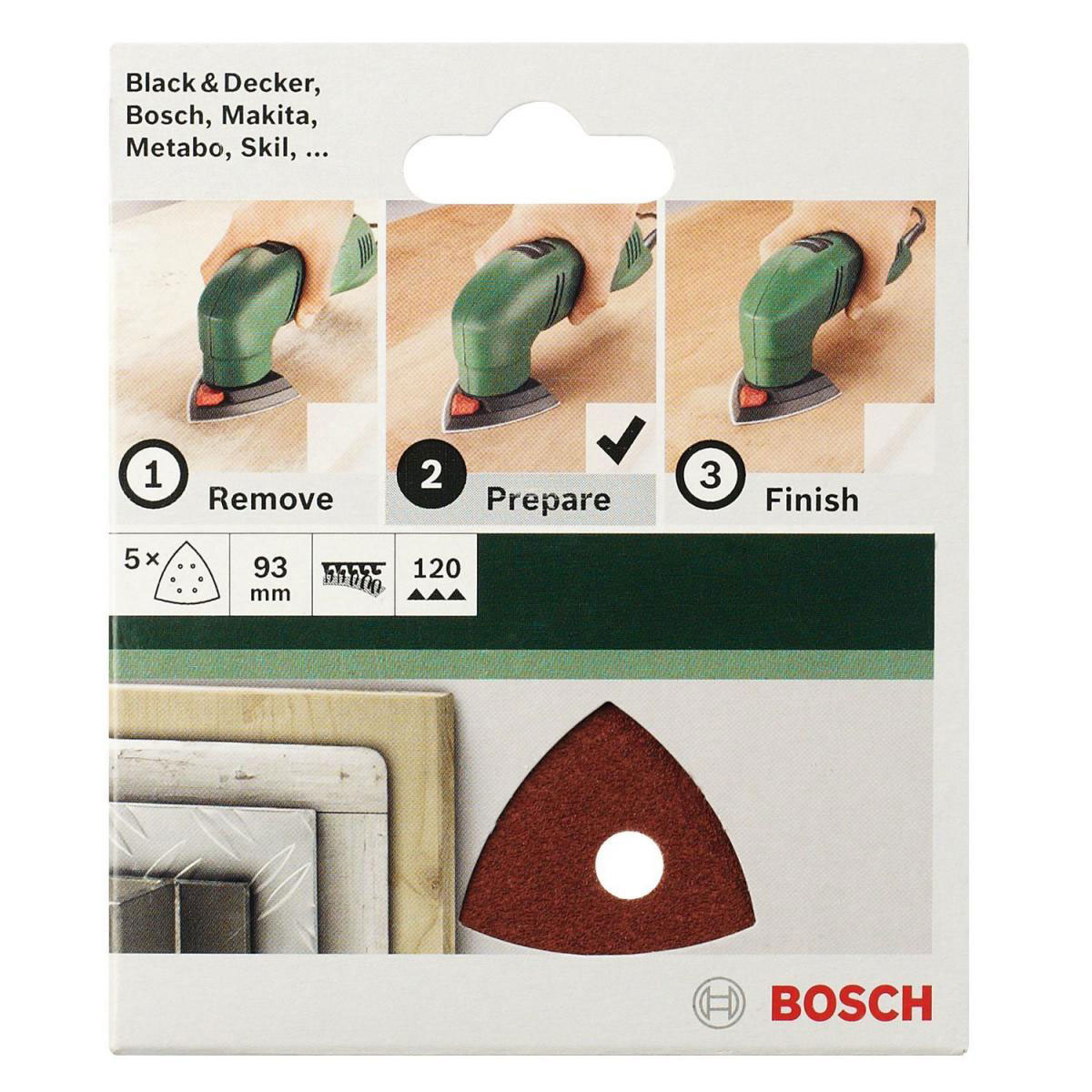 Bosch  DIY Deltablatt 9,3 cm G60 Klett 5 Stück Bild 4