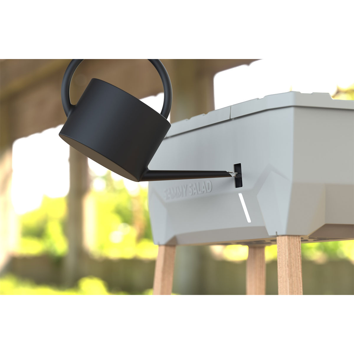 Hochbeet Sammy Salad mit Deckel hellgrau Bild 3