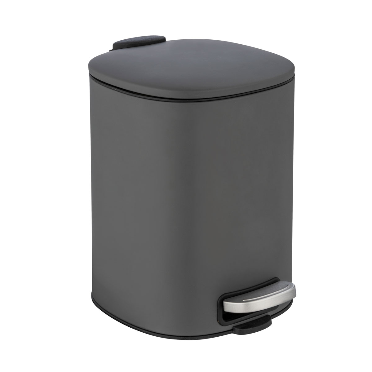 Wenko  Treteimer Alassio Grau 5 L Easy-Close Absenkautomtik Bild 1