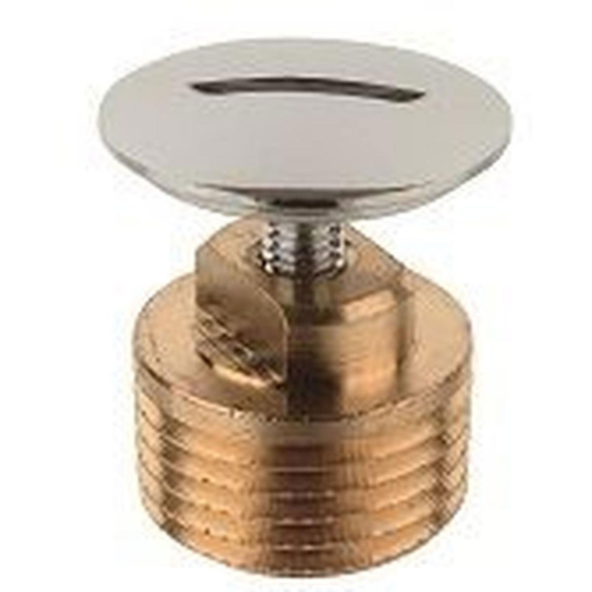 Kirchhoff Stopfen mit Schlitz ½ AG verchromt