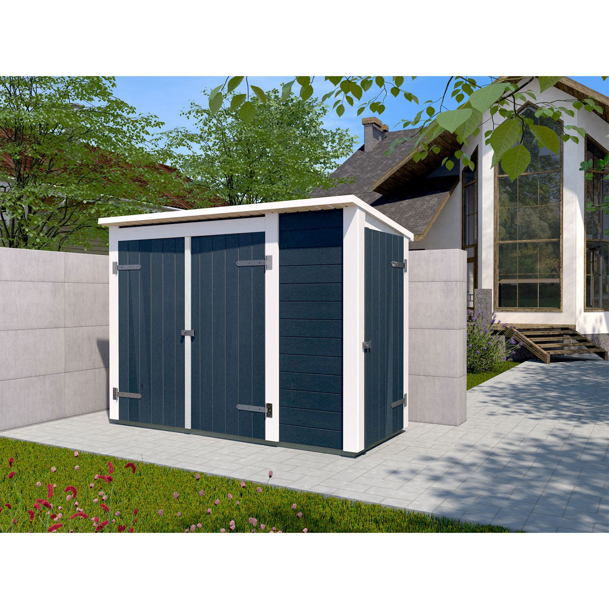 Weka Multibox mit Regalsystem „anthrazit“