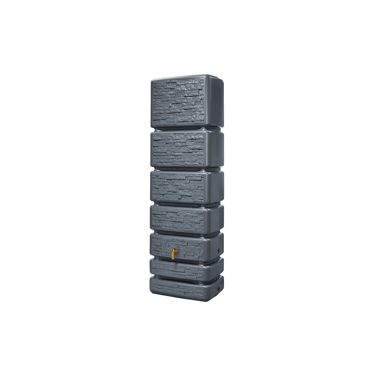 4rain SLIM STONE DECOR Wandtank 350 Liter graphite grey