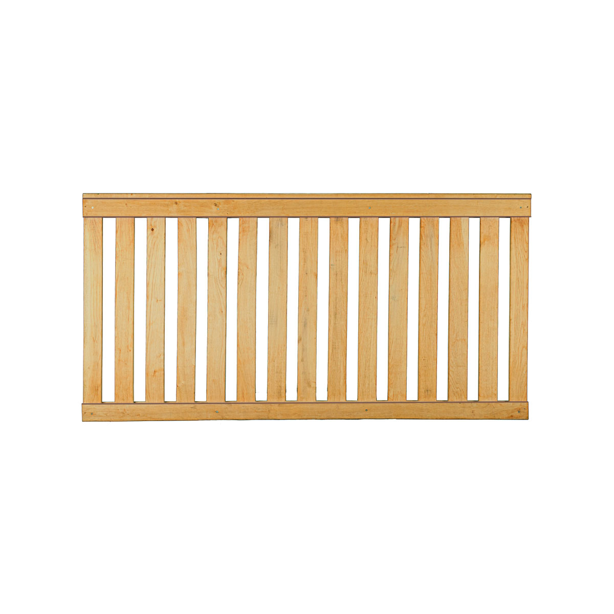 TETZNER & JENTZSCH Rahmenzaun „ANTONIO“, Eiche, 180x90 cm, Lattenstärke 20x80 mm