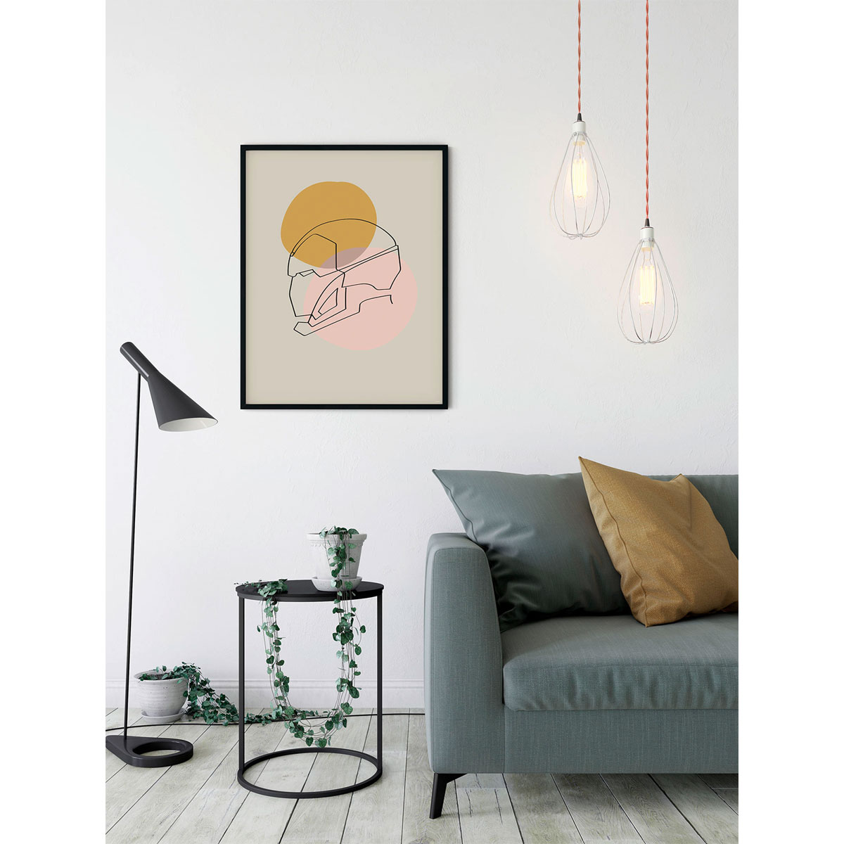 Komar  Wandbild Soulful Sanctuary Iron Man Head 50x70 cm