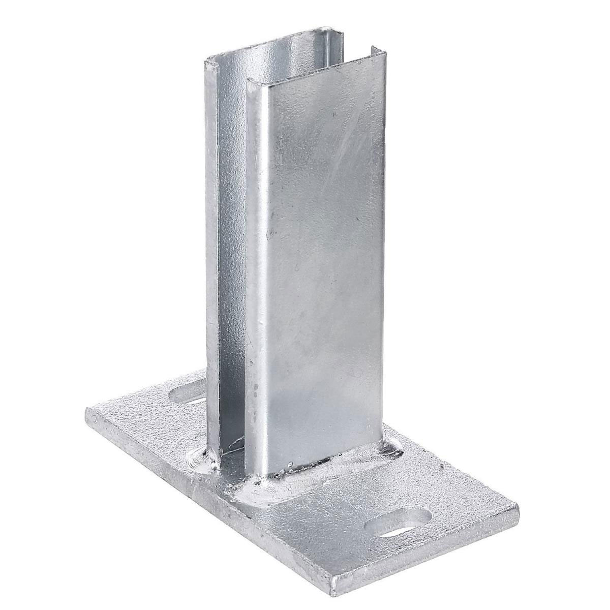 GAH Alberts Pfostenfuß f Profilrohrpfosten 60 x 40 feuerverzinkt