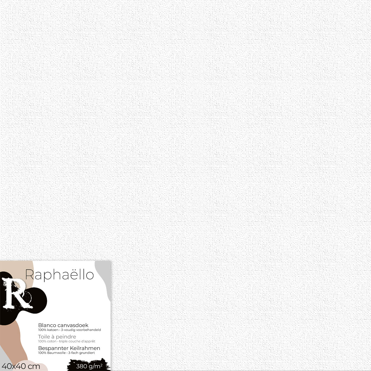 Leinwand Canvas 40x40 cm weiß