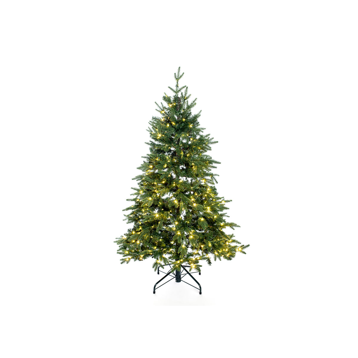 Künstlicher Weihnachtsbaum Sherwood Fichte inkl. LEDs 150 cm Grün Bild 2