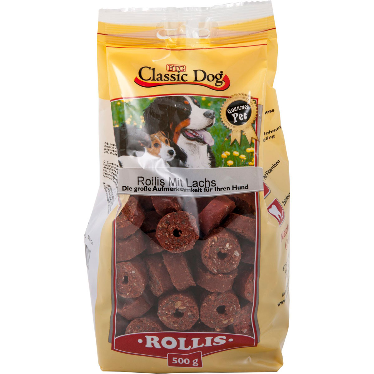Classic Dog  Snack Rollis mit Lachs 500g