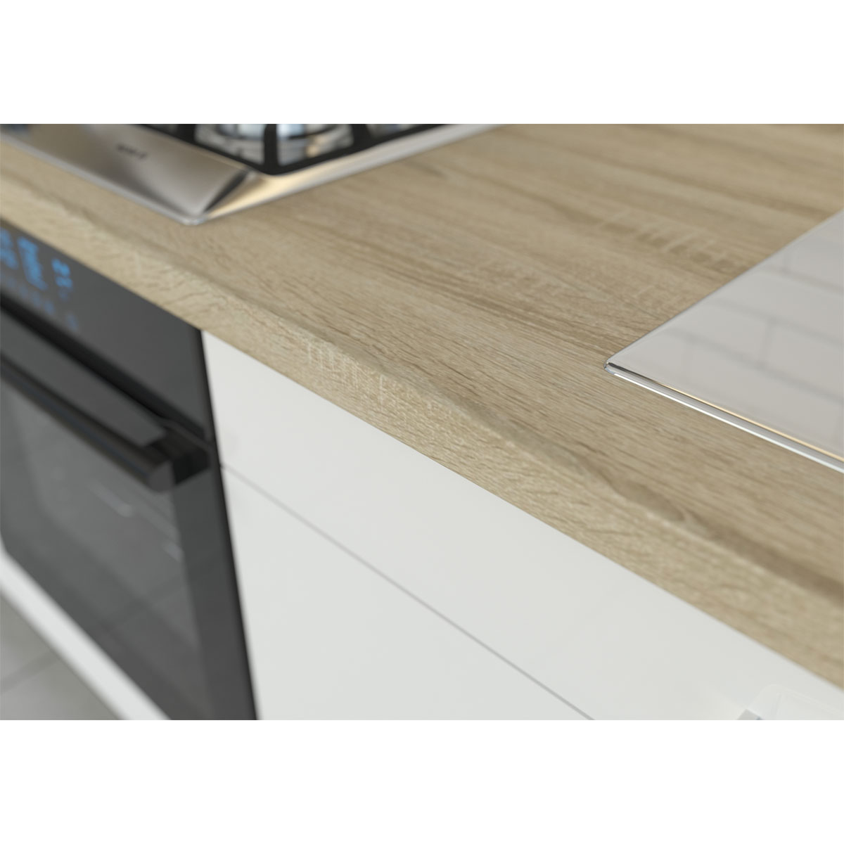 Küchenzeile Bettina hochglanz weiß 270 cm Bild 3