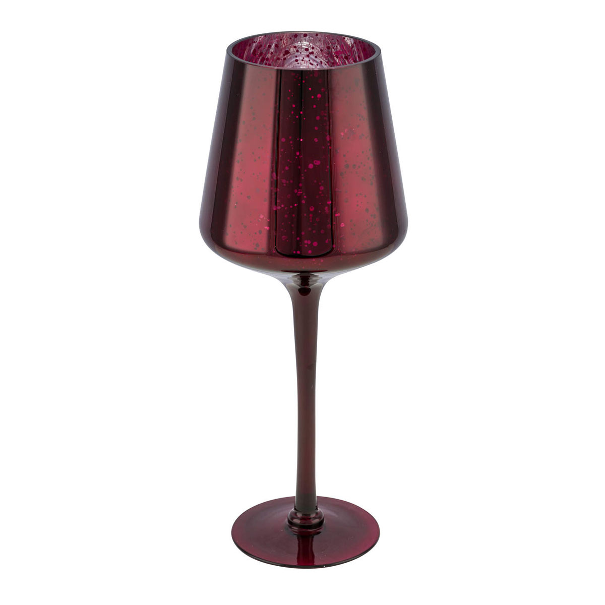 Glaskelch Durchmesser 14,5 x 35 cm bordeaux