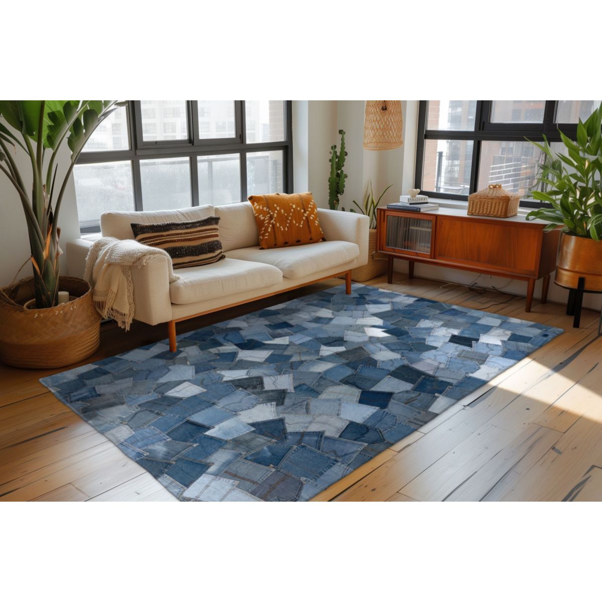 Urban Denim 490 Blau 80cm x 150cm Bild 5