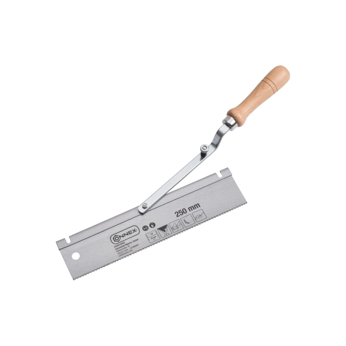 CONNEX Feinsäge 250 mm mit Holzgriff umlegbar