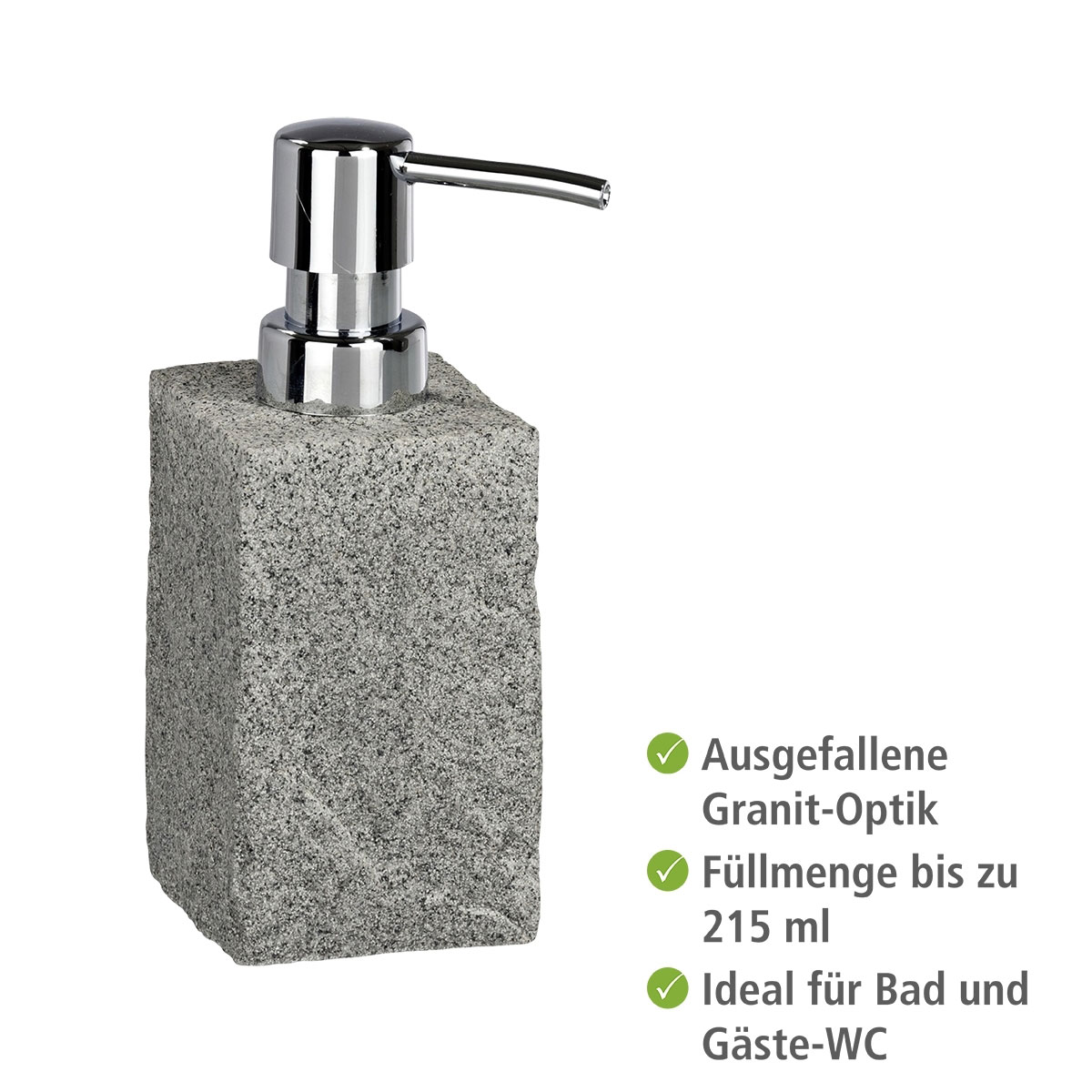 Wenko Seifenspender Granit ca 215 ml Bild 2