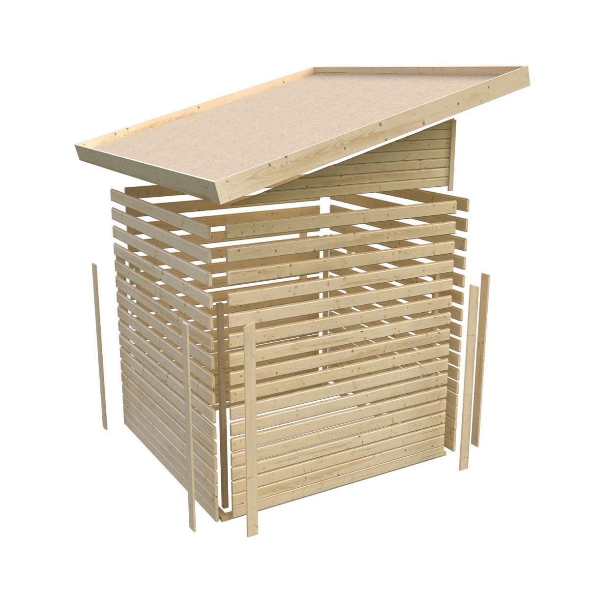 Karibu Gartenhaus Mattrup terragrau Bild 5