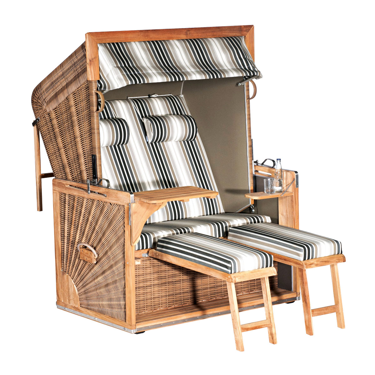 SunnySmart Strandkorb Admiral Special Edition antik-braun