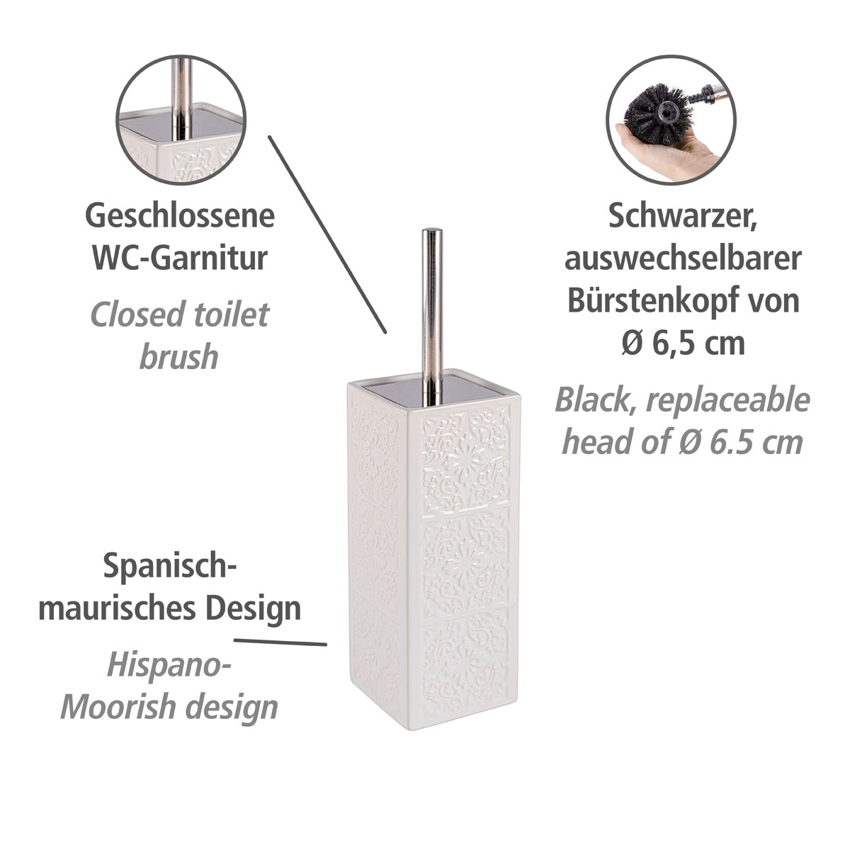 Wenko  WC-Garnitur Cordoba Weiß Keramik Bild 2
