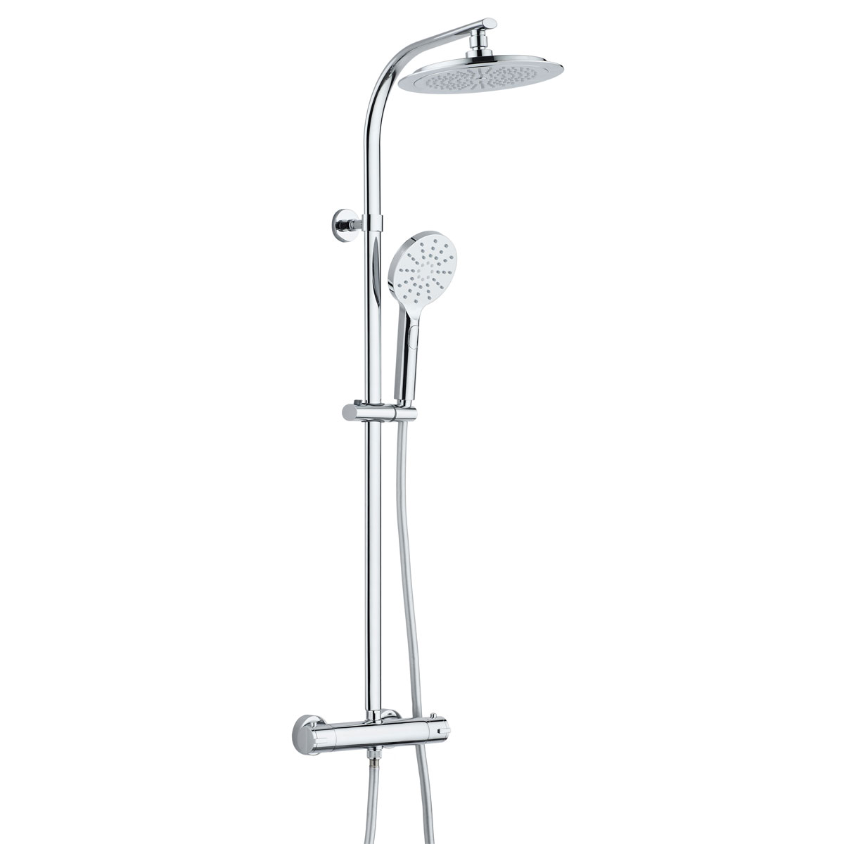 Überkopf-Brauseset Madura Fresh mit Thermostatarmatur chrom