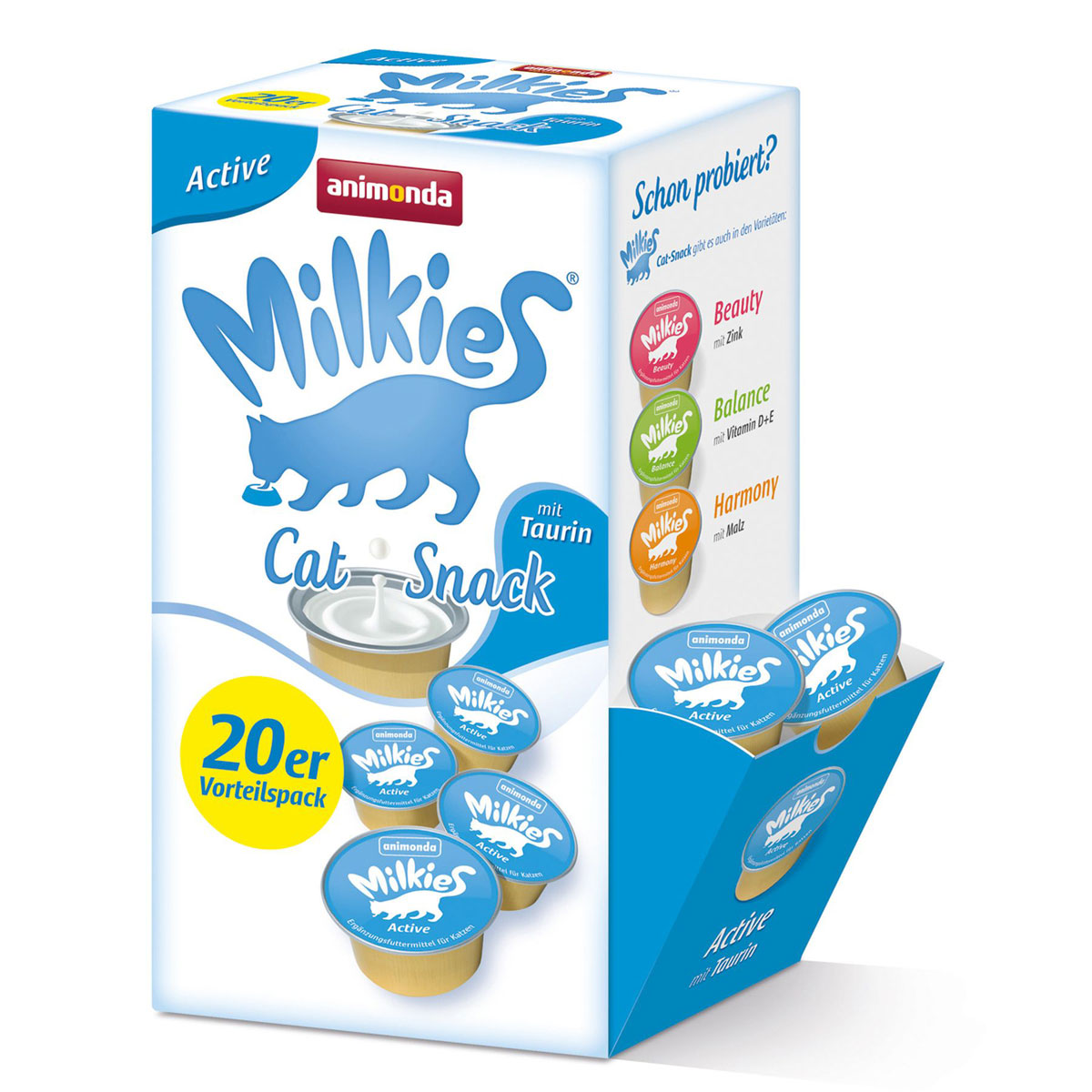 animonda integra Cat Snack Milkie Active Taurin 20 x 15g