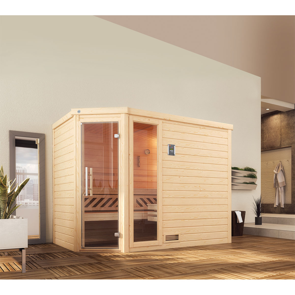 Weka Massivholzsauna „Turku 3“, GTF Bild 2