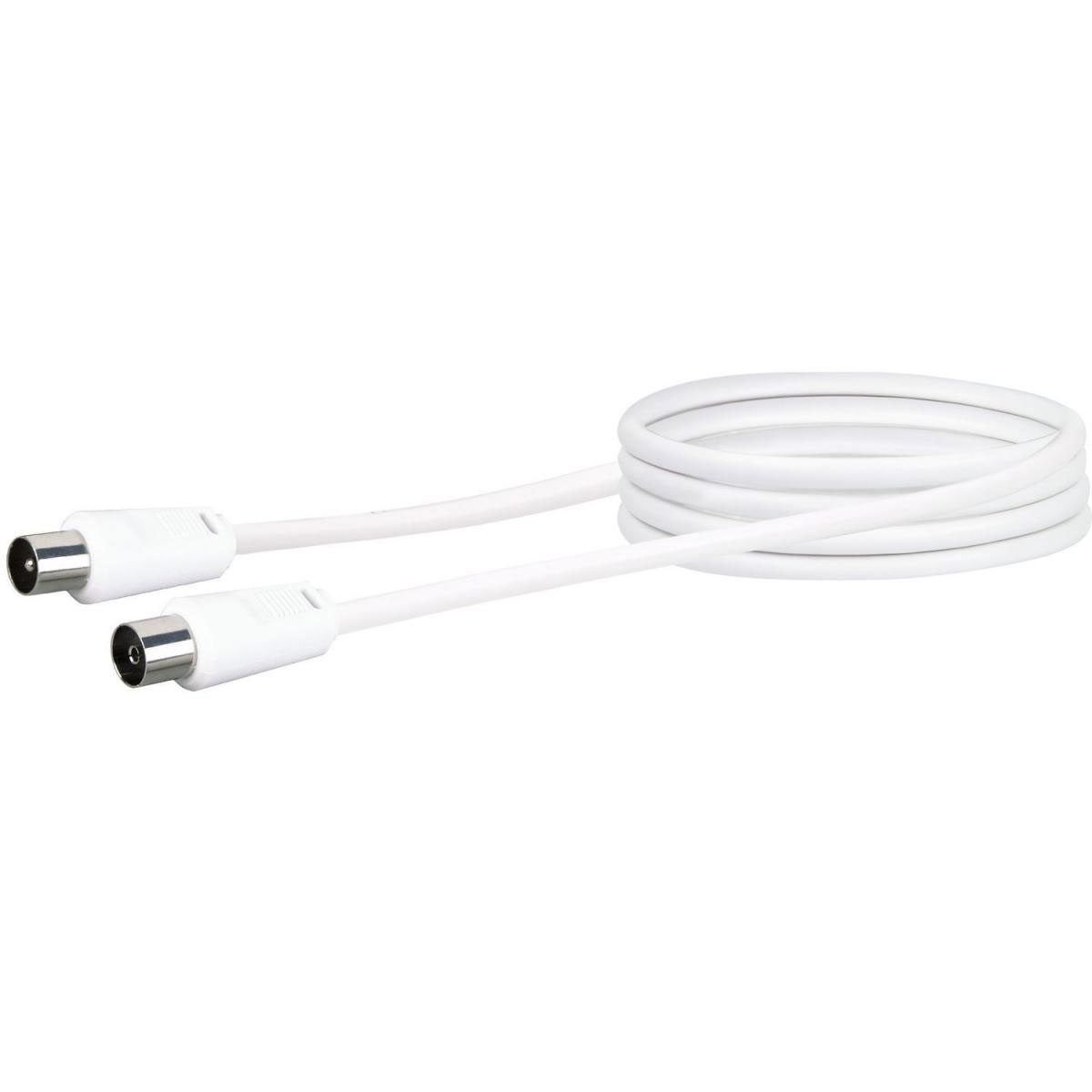 Schwaiger Antennen Anschlusskabel 150 cm weiß