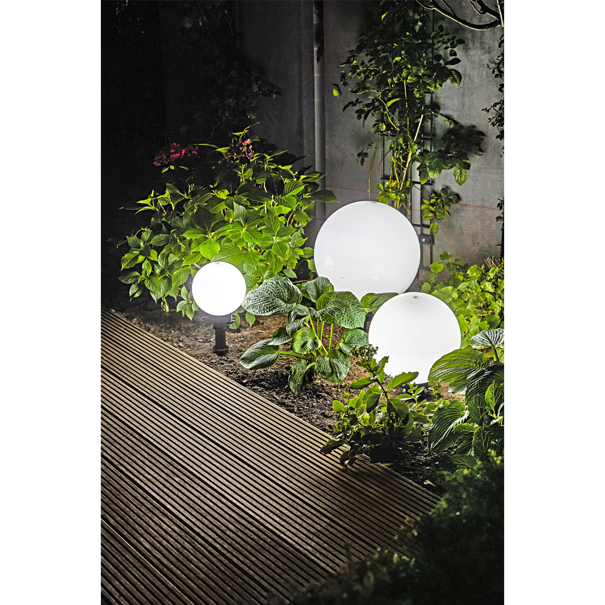 näve Kugelerdspießleuchte Durchmesser 30 cm schwarz Bild 6