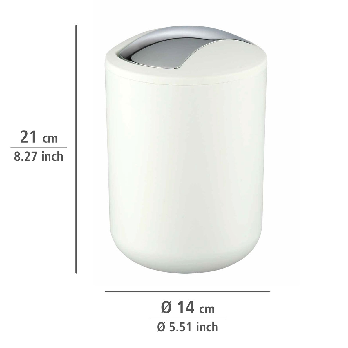 Wenko Kosmetikeimer Brasil S weiß 2 L Bild 3