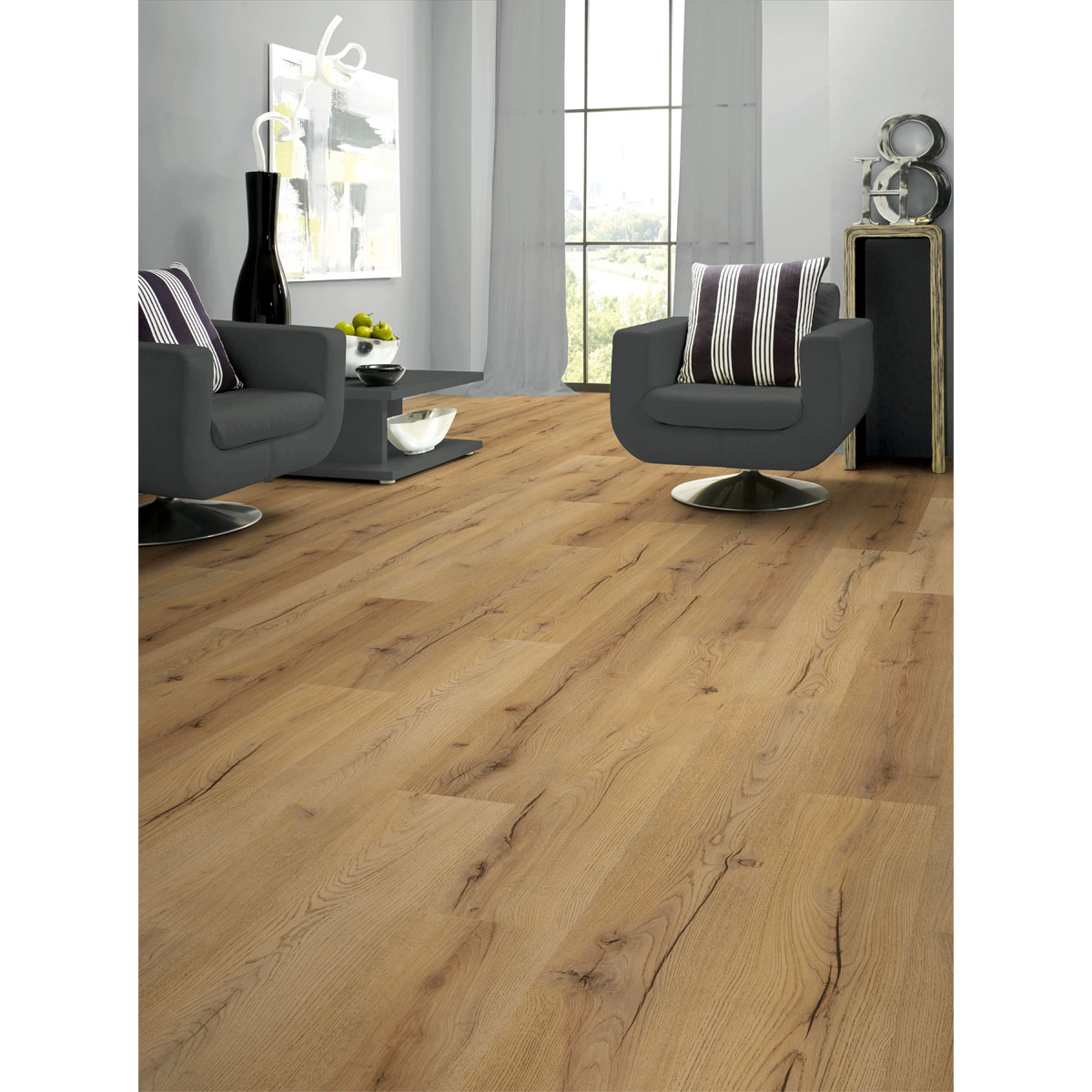 Basic Laminatboden Century Oak beige 138 x 19,3 cm Bild 3
