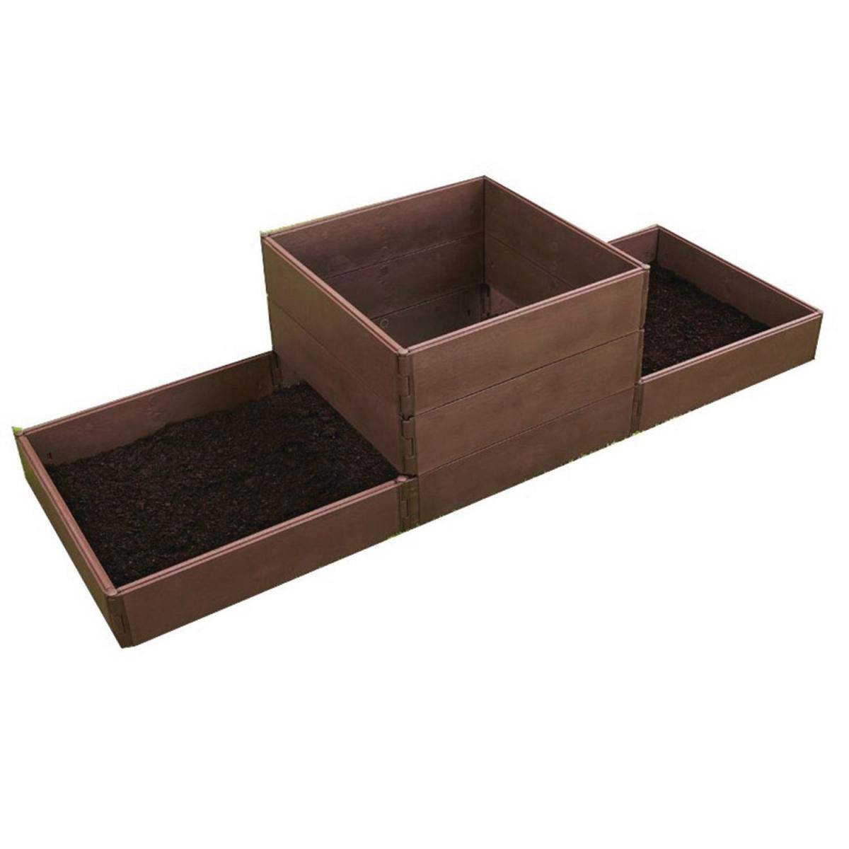 Wingart Variables Hochbeet 8 Paneele Holzstruktur braun Bild 10