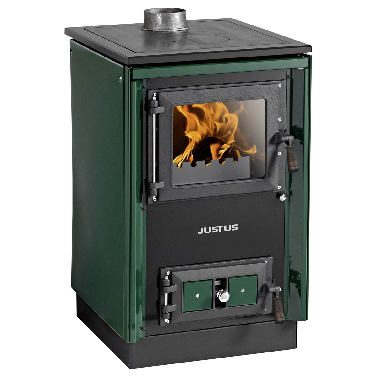 Justus Festbrennstoffherd Rustico-50 2.0 Grün