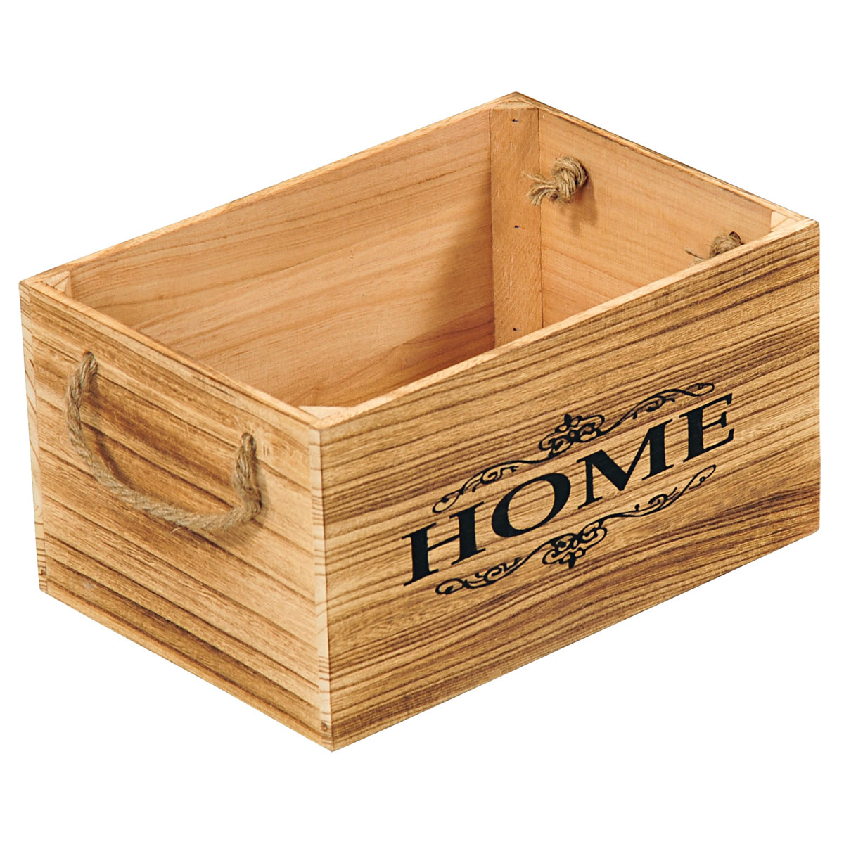 Anton Kesper Aufbewahrungsbox mit Schriftzug 30 x 16 x 20 cm braun